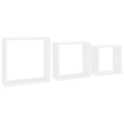 étagère murale cube 3 pcs moderne - vente privée 14:202713809White;200007763:201336342