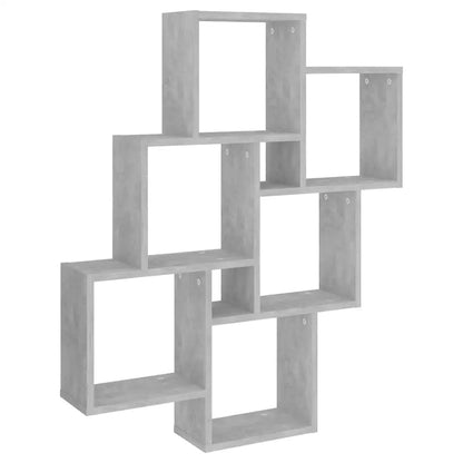 étagère murale design moderne 78x15x93 cm - vente privée 14:200006152Gray;200007763:201336342