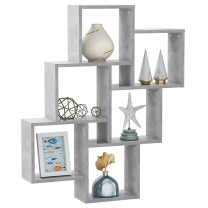 étagère murale design moderne 78x15x93 cm - vente privée 14:202713809White;200007763:201336342