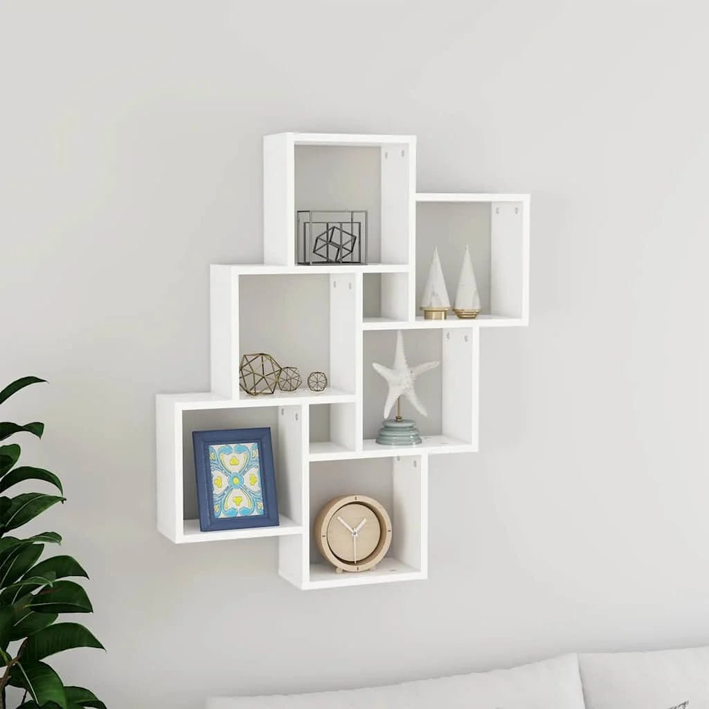 étagère murale design moderne 78x15x93 cm - vente privée 14:202713809White;200007763:201336342