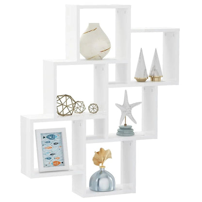 étagère murale design moderne 78x15x93 cm - vente privée 14:202713809White;200007763:201336342