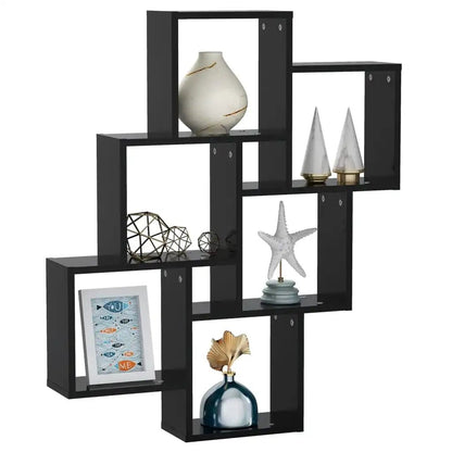 étagère murale design moderne 78x15x93 cm - vente privée 14:202713809White;200007763:201336342