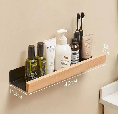 étagère murale design original en bois de qualité - vente privée 14:200004889Black 40cm