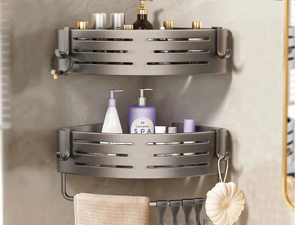 étagère murale douche originale - vente privée 14:200002130B 2pcs gray-rod