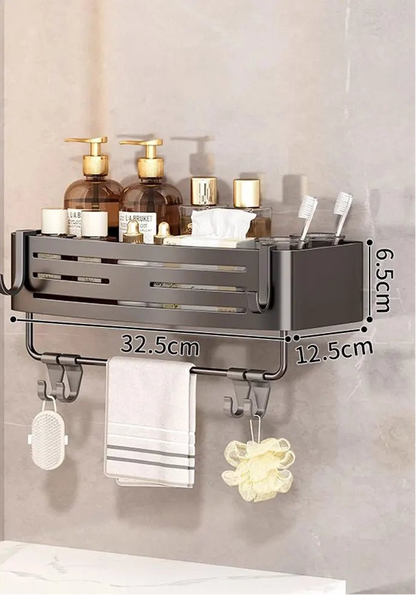 étagère murale douche originale - vente privée 14:200006153gray with rod