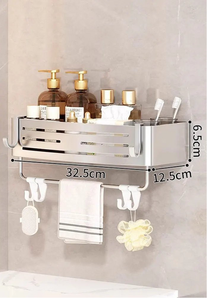 étagère murale douche originale - vente privée 14:200006154silver with rod