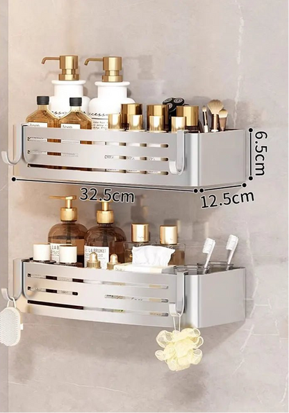 étagère murale douche originale - vente privée 14:350850silver 2pcs