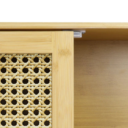 étagère murale en bambou de style armoire suspendu - vente privée 14:366Natural Wood;200007763:201336101