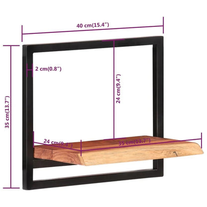 étagère murale en bois - vente privée 14:200006156Brown;200007763:201336342