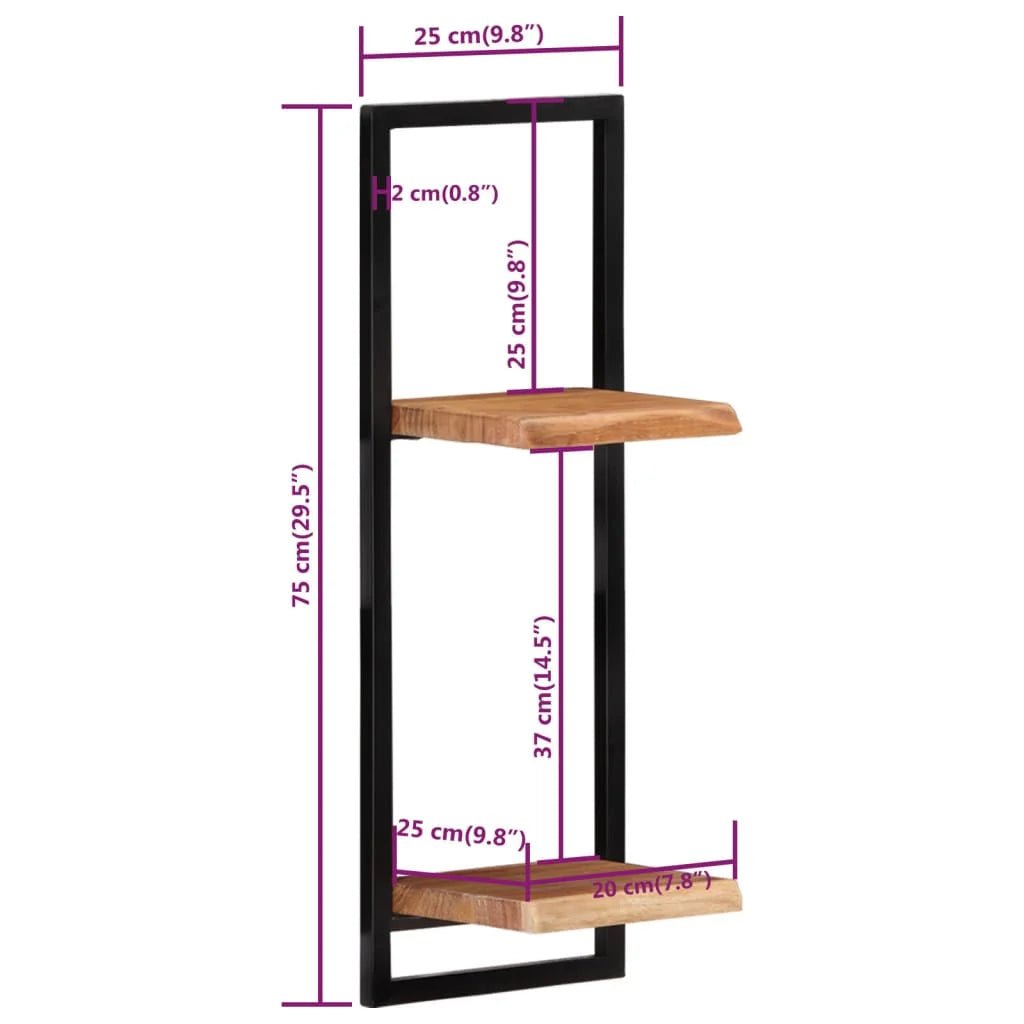 étagère murale en bois - vente privée 14:200006156Brown;200007763:201336342