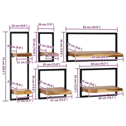 étagère murale en bois - vente privée 14:200006156Brown;200007763:201336342
