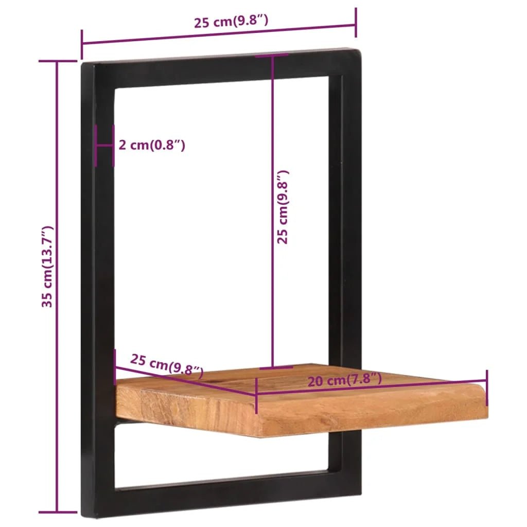 étagère murale en bois - vente privée 14:200006156Brown;200007763:201336342