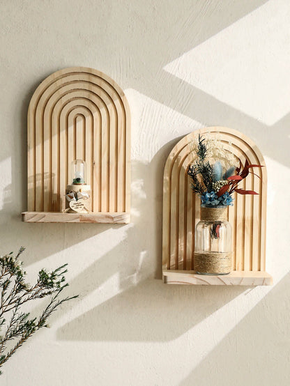 étagère murale en bois en forme d'arche - vente privée 14:201504125MS10581-1