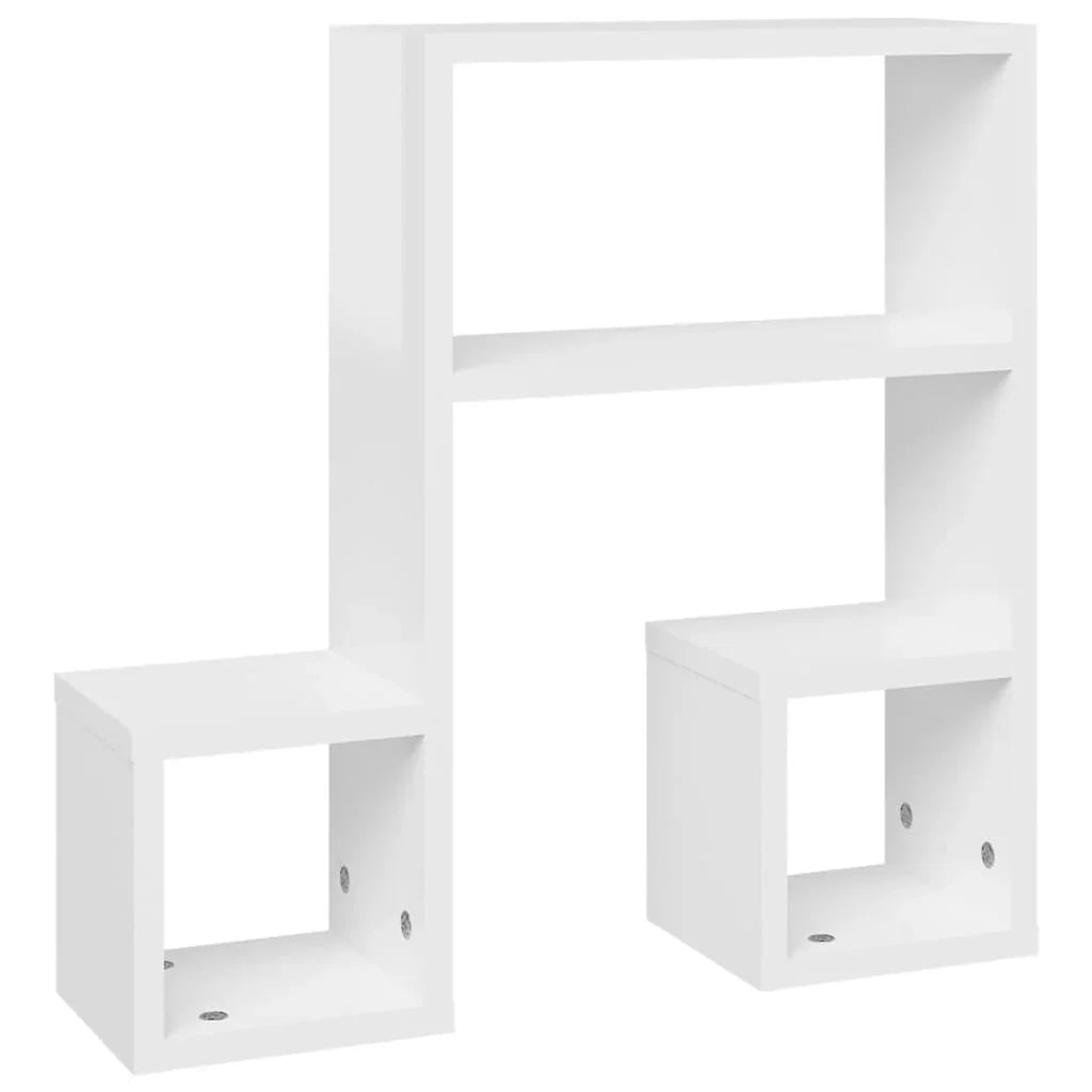 étagère murale en bois massif 2pcs de 50x15x50cm - vente privée 14:200006152Gray;200007763:201336342