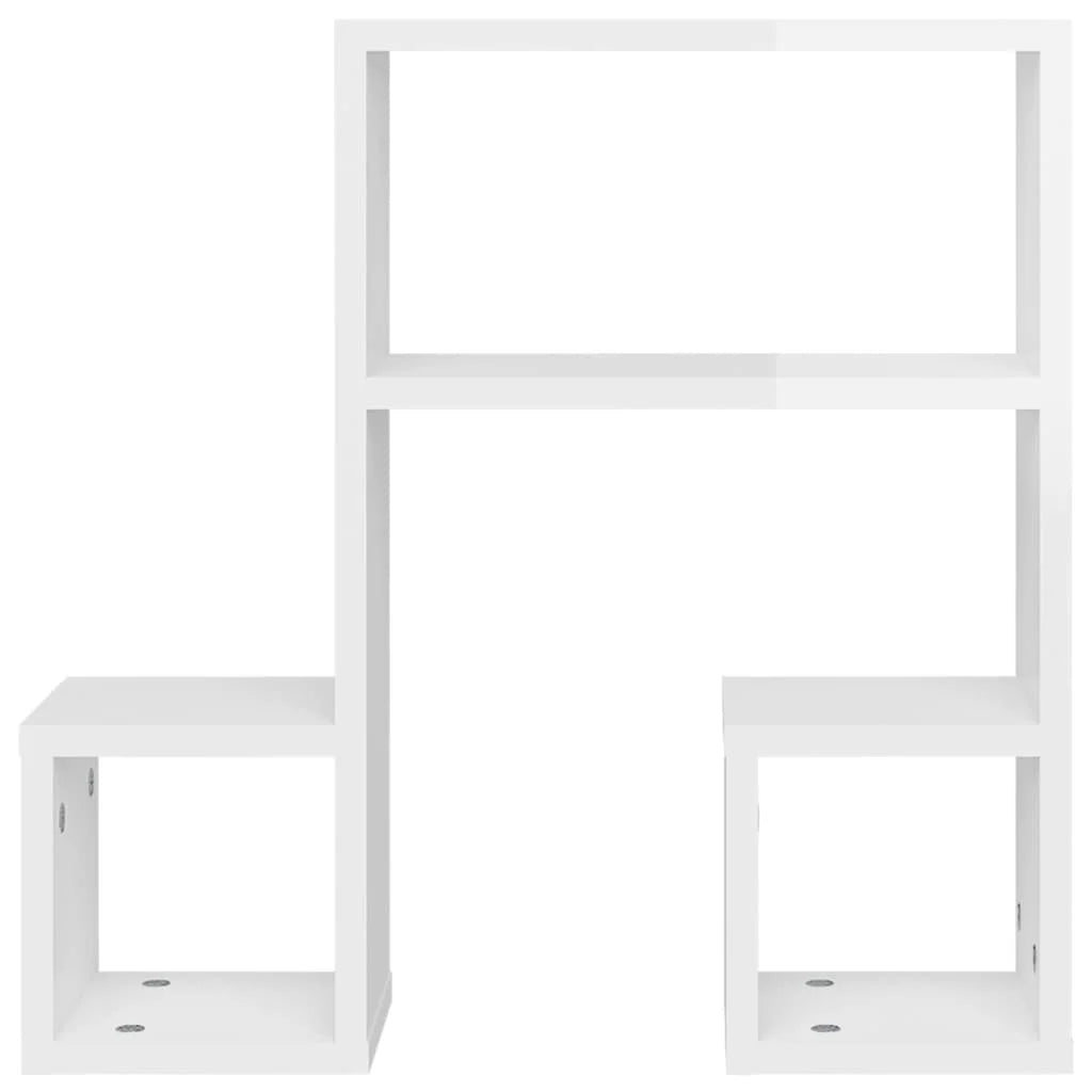 étagère murale en bois massif 2pcs de 50x15x50cm - vente privée 14:200006152Gray;200007763:201336342