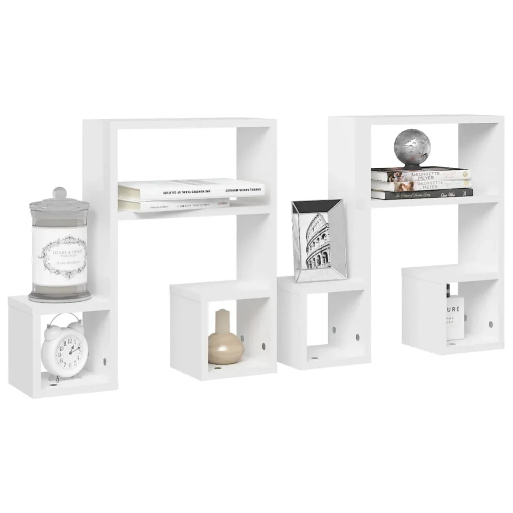 étagère murale en bois massif 2pcs de 50x15x50cm - vente privée 14:200006152Gray;200007763:201336342