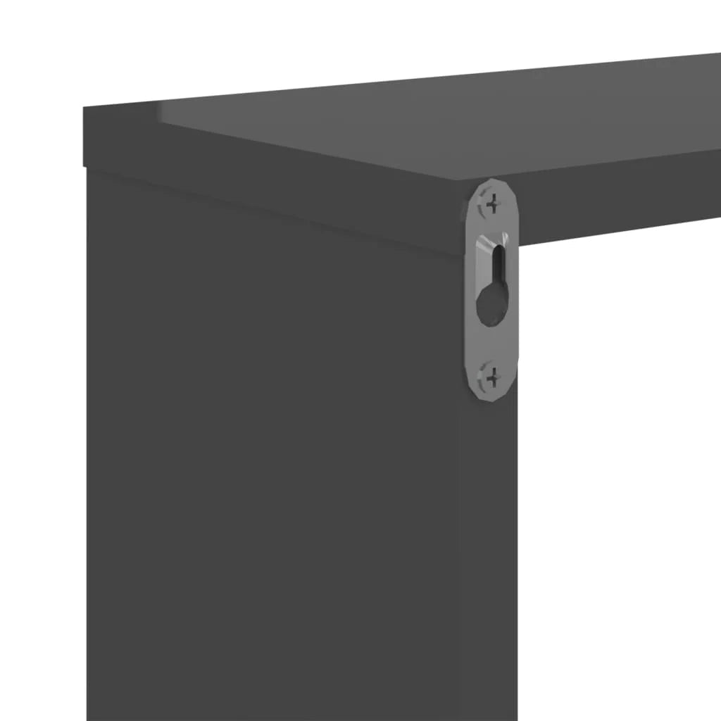 étagère murale en bois massif 2pcs de 50x15x50cm - vente privée 14:200006152Gray;200007763:201336342