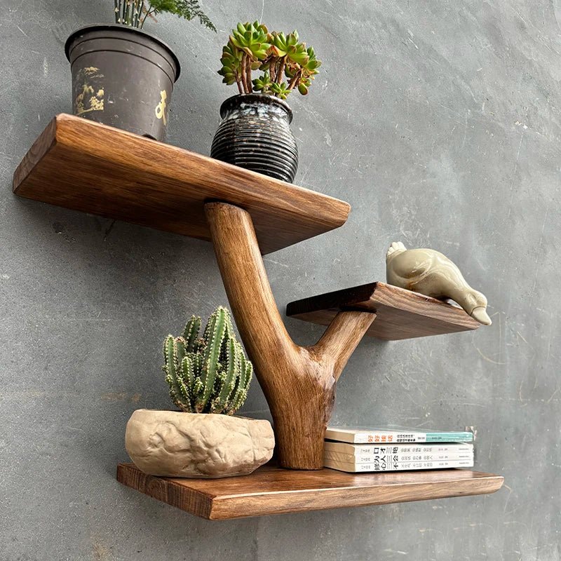 étagère murale en bois massif pour pot de fleur - 14:20271380912-15a127