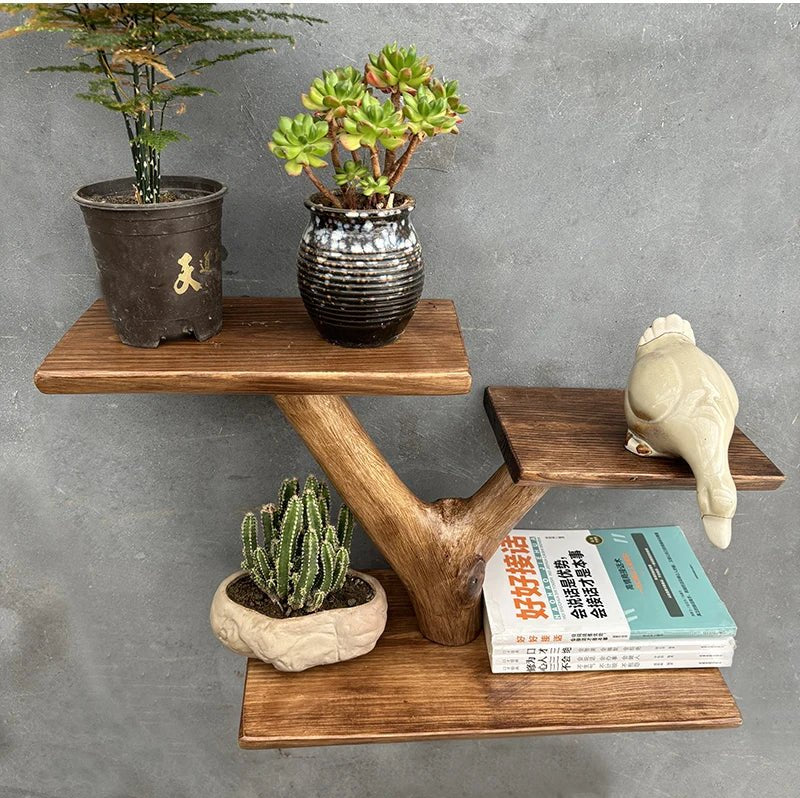 étagère murale en bois massif pour pot de fleur - vente privée 14:20271380912-15a127