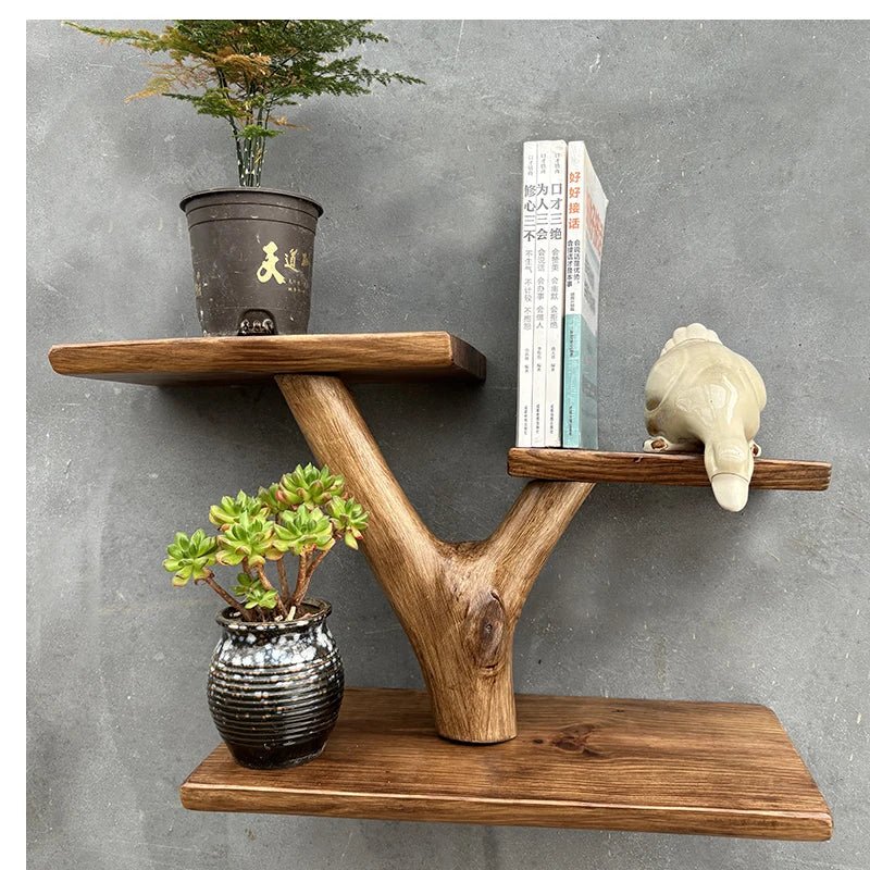 étagère murale en bois massif pour pot de fleur - vente privée 14:20271380912-15a127