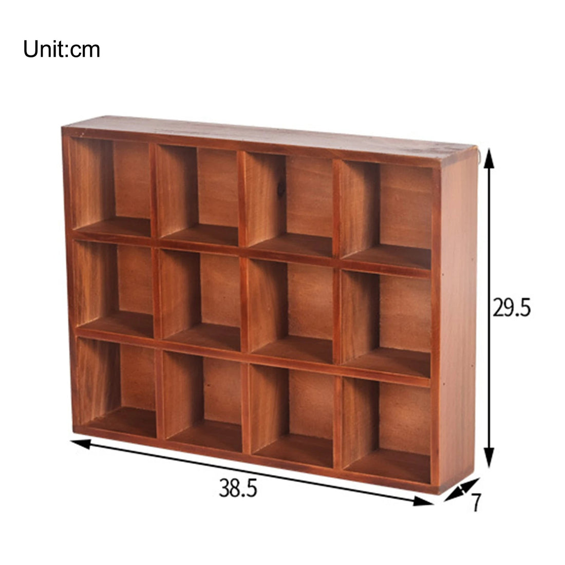 étagère murale en bois solide de cubique à 16 grilles - vente privée 14:36612 Grids