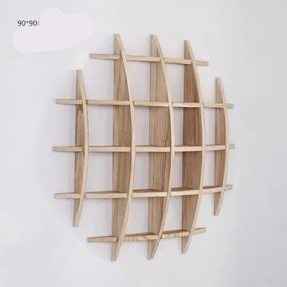 étagère murale en bois suspendue Duobaoge - vente privée 14:20000019590x90cm model 5