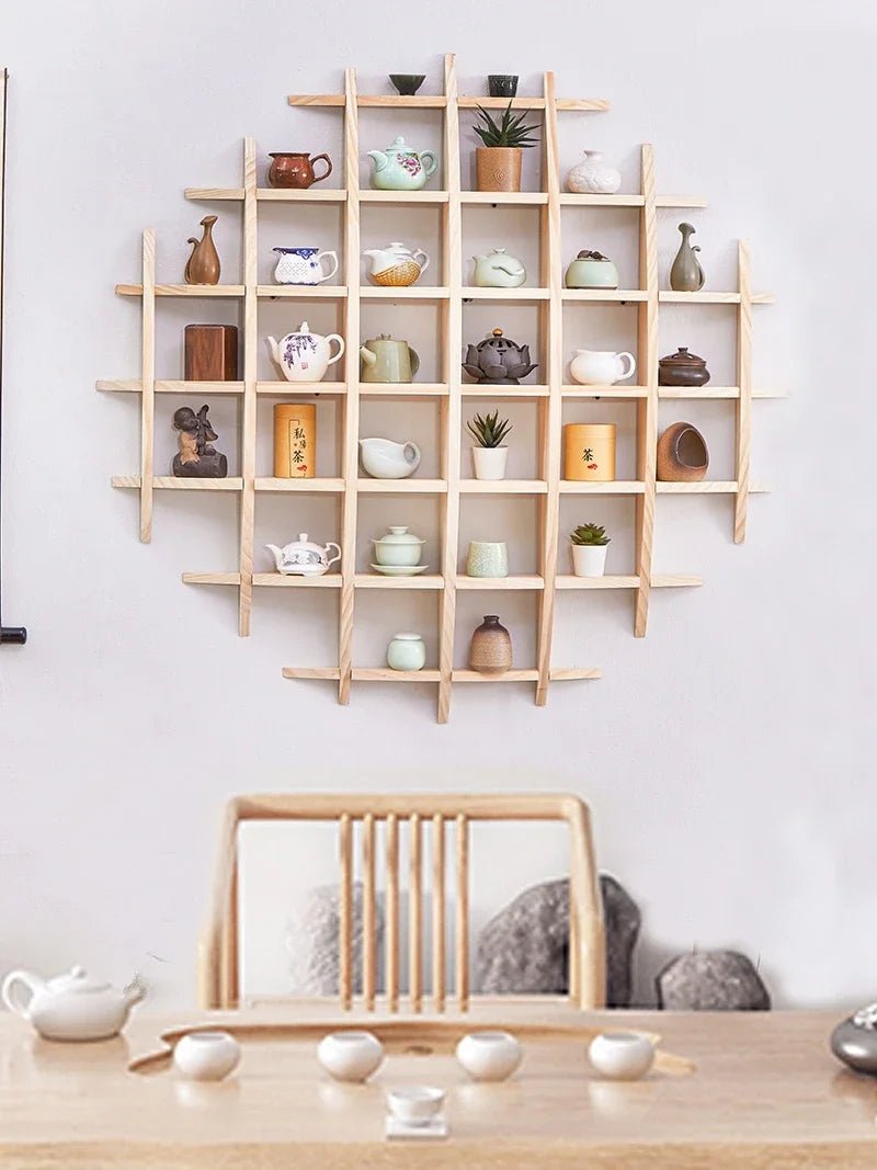 étagère murale en bois suspendue Duobaoge - vente privée 14:20000298490x90cm model 4