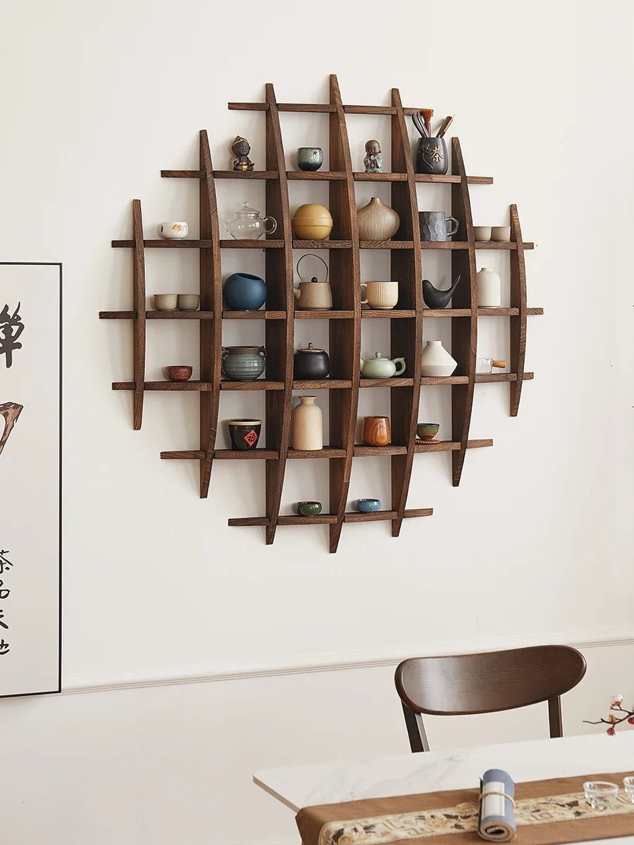 étagère murale en bois suspendue Duobaoge - vente privée 14:20000298490x90cm model 4