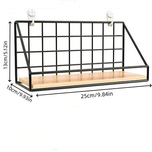 étagère murale en fer sans perçage 1 pièce - vente privée 14:200006151heise xiaohao;5:2000041851pc