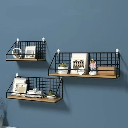 étagère murale en fer sans perçage 1 pièce - vente privée 14:200006151heise xiaohao;5:2000041851pc