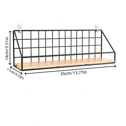 étagère murale en fer sans perçage 1 pièce - vente privée 14:200006152heise zhonghao;5:2000041851pc