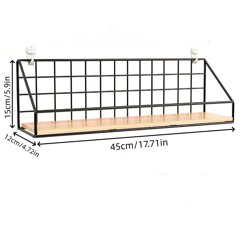 étagère murale en fer sans perçage 1 pièce - vente privée 14:200006153heise dahao;5:2000041851pc