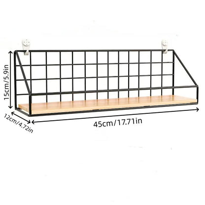 étagère murale en fer sans perçage 1 pièce - vente privée 14:200006153heise dahao;5:2000041851pc