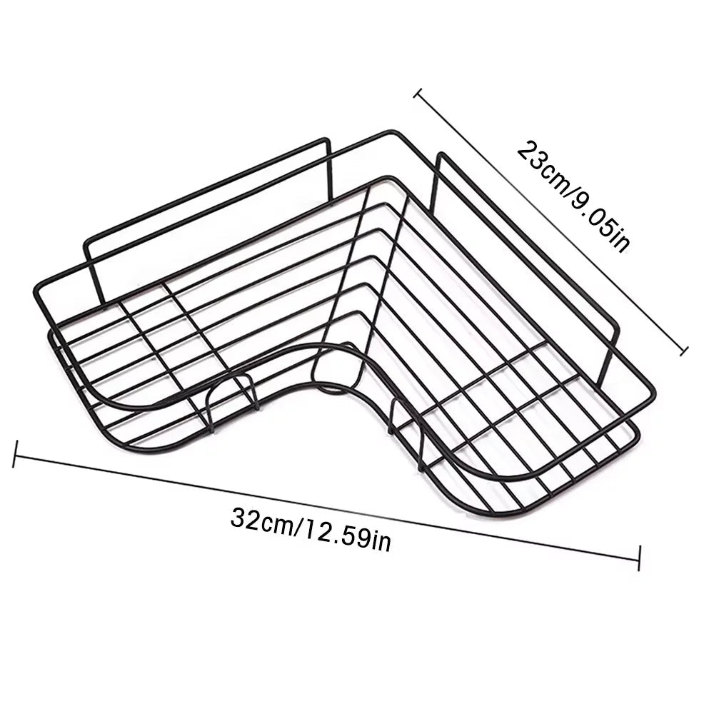 étagère murale en métal de salle de douche 1 pièces - vente privée 14:291pc  white