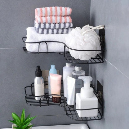 étagère murale en métal de salle de douche 1 pièces - vente privée 14:291pc  white
