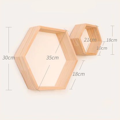 étagère murale hexagonale tendance 1 pièce - vente privée 14:10White  S L