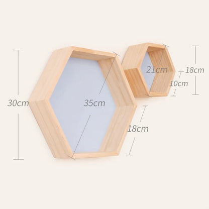 étagère murale hexagonale tendance 1 pièce - vente privée 14:173Blue S L
