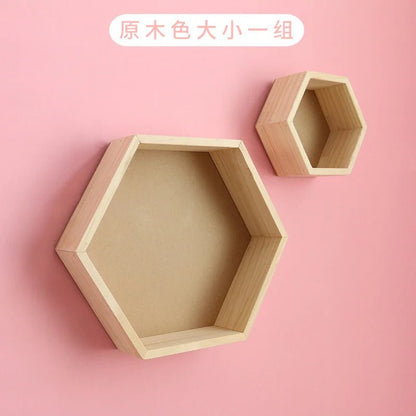 étagère murale hexagonale tendance 1 pièce - vente privée 14:175Natural S L