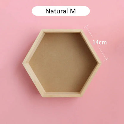 étagère murale hexagonale tendance 1 pièce - vente privée 14:200006154Natural M