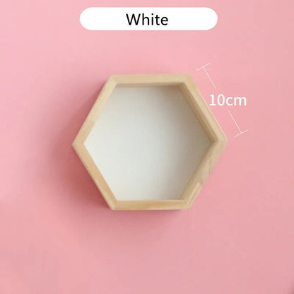 étagère murale hexagonale tendance 1 pièce - vente privée 14:201504125White S