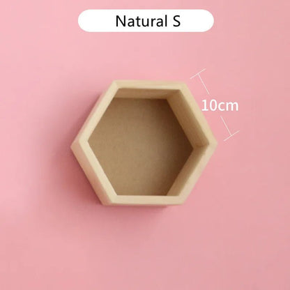 étagère murale hexagonale tendance 1 pièce - vente privée 14:202713809Natural S