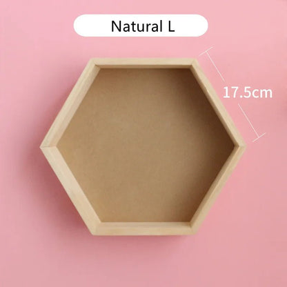 étagère murale hexagonale tendance 1 pièce - vente privée 14:350851Natural L