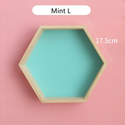 étagère murale hexagonale tendance 1 pièce - vente privée 14:350853Mint L