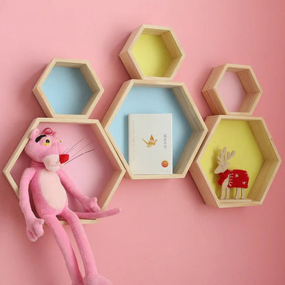 étagère murale hexagonale tendance 1 pièce - vente privée 14:351075Mint  S L