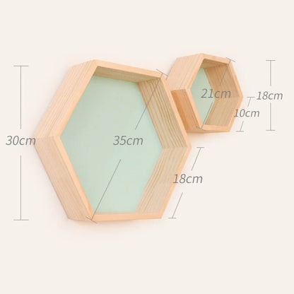 étagère murale hexagonale tendance 1 pièce - vente privée 14:351075Mint  S L