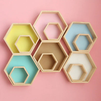 étagère murale hexagonale tendance 1 pièce - vente privée 14:351075Mint  S L