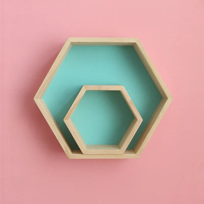 étagère murale hexagonale tendance 1 pièce - vente privée 14:351075Mint  S L