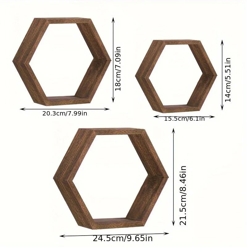 étagère murale Hexagone Flottante 1 pièce - vente privée 14:29SML