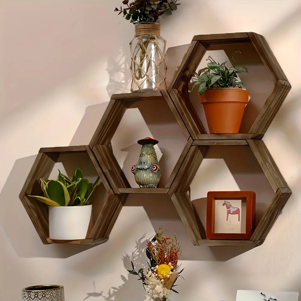 étagère murale Hexagone Flottante 1 pièce - vente privée 14:350850L