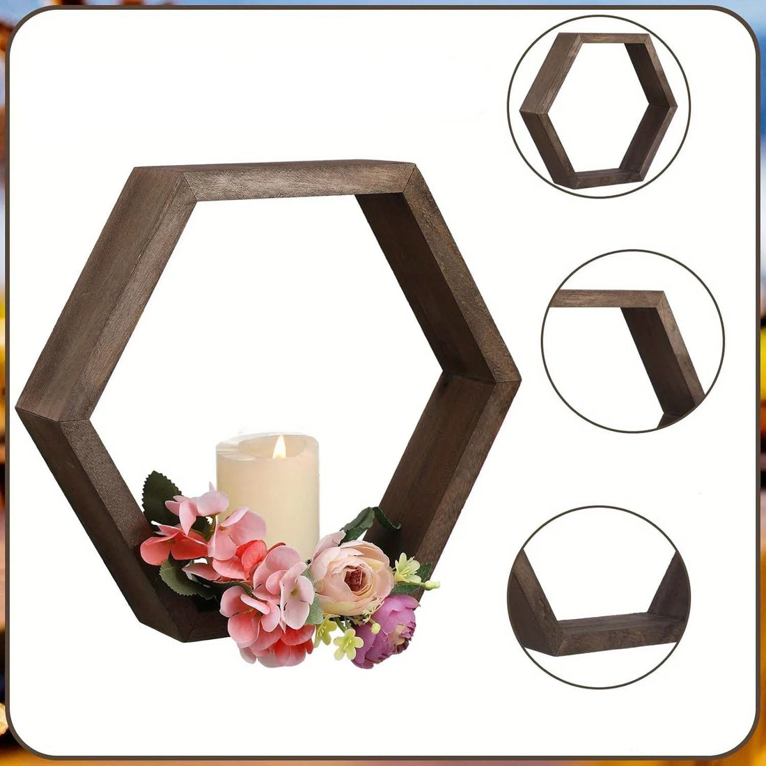 étagère murale Hexagone Flottante 1 pièce - vente privée 14:350850L